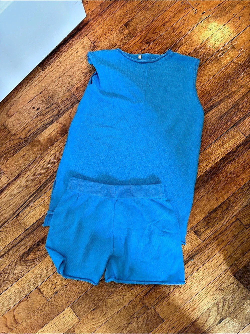 Blue Sleeveless set Like New